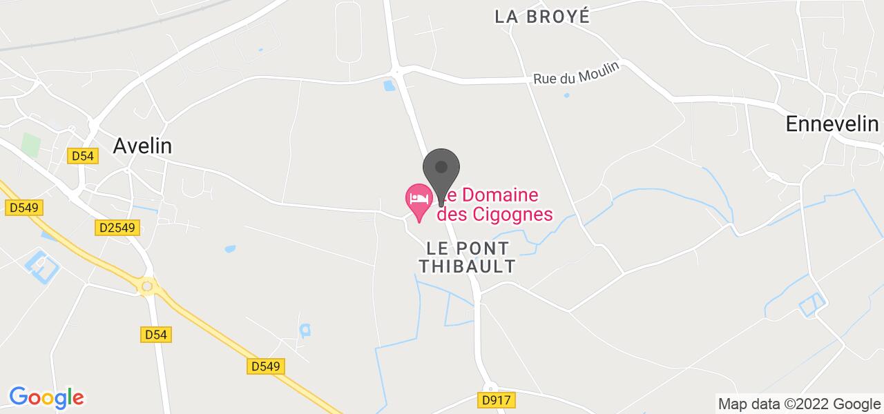 Plan d'accès — Le Domaine des Cigognes