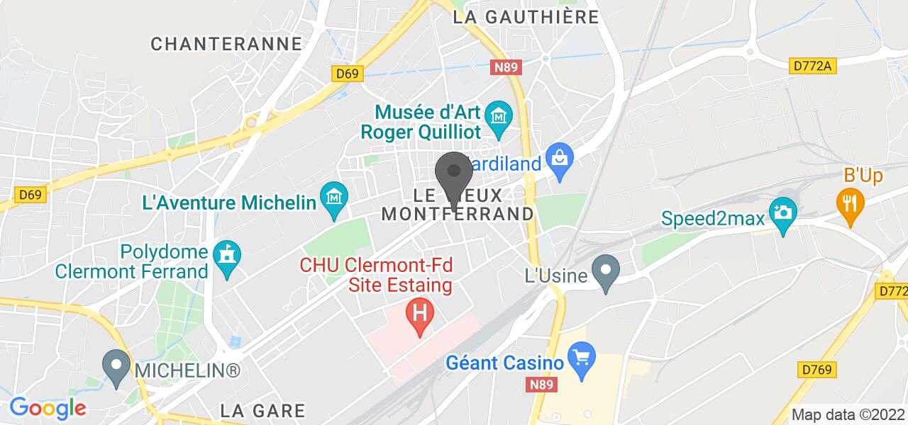Plan d'accès — Domino's Pizza Clermont-Ferrand Fontaine