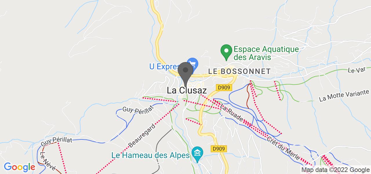 Mappa di accesso — L'Auberge Des Aravis