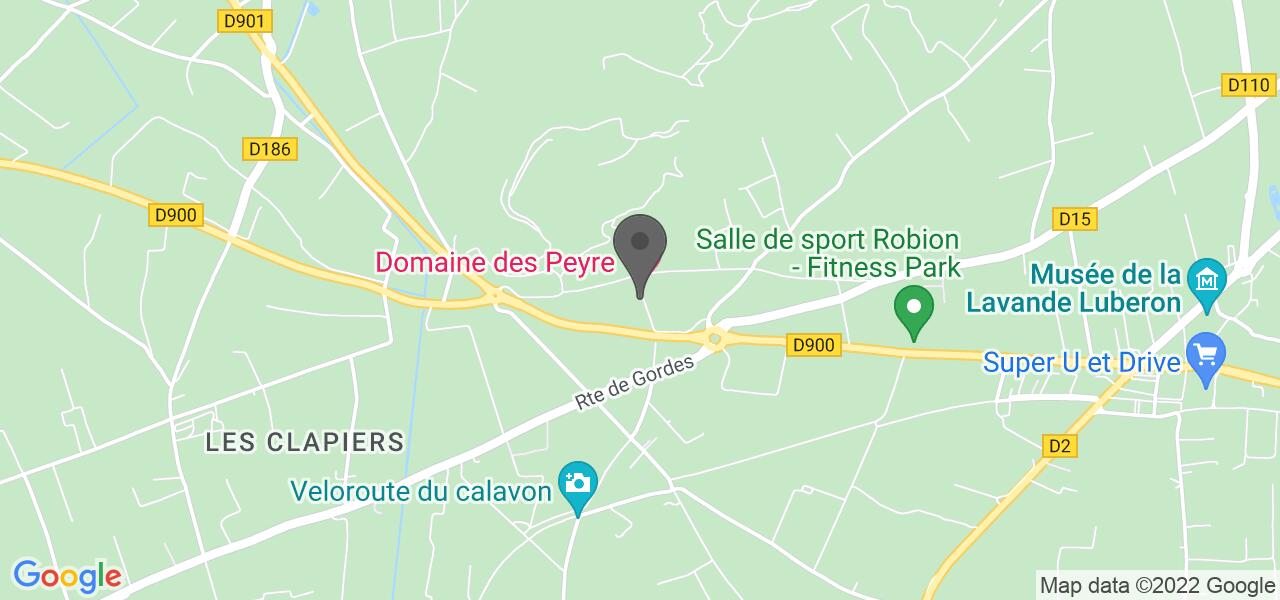 Plan d'accès — Domaine des Peyre