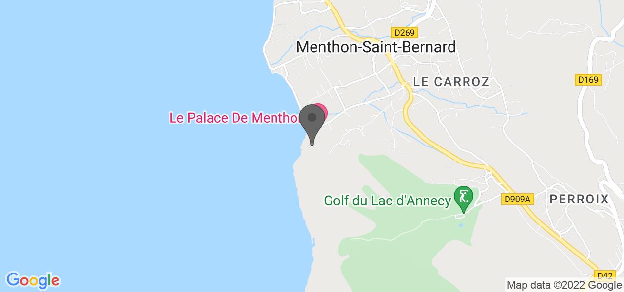 Plan d'accès — Palace De Menthon