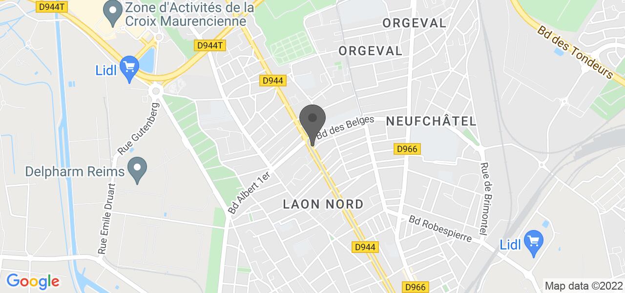 Plan d'accès — La table de Laon 