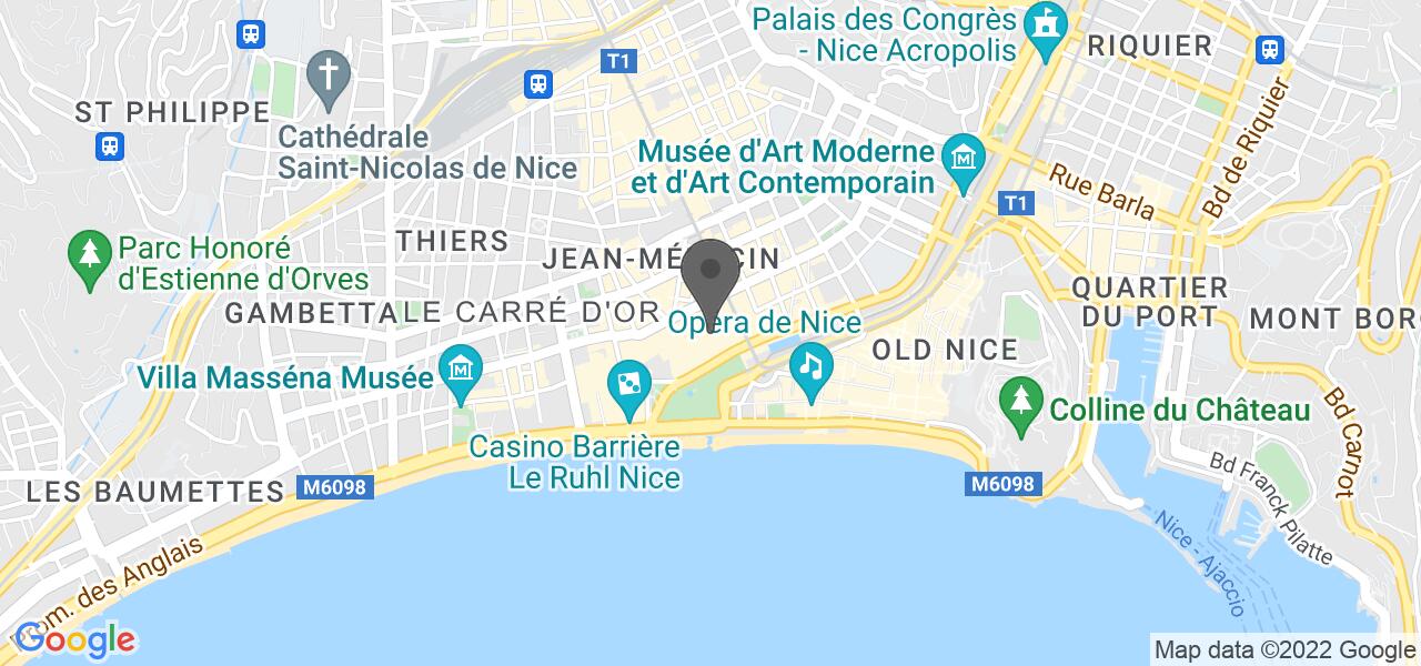 Anfahrtsplan — La maison de Marie - Restaurant Traditionnel Nice