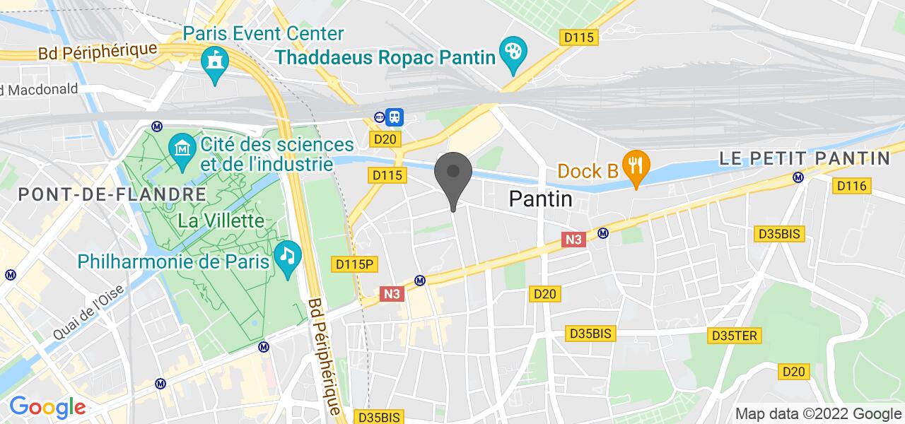 Plan d'accès — Restaurant Tchao Pantin