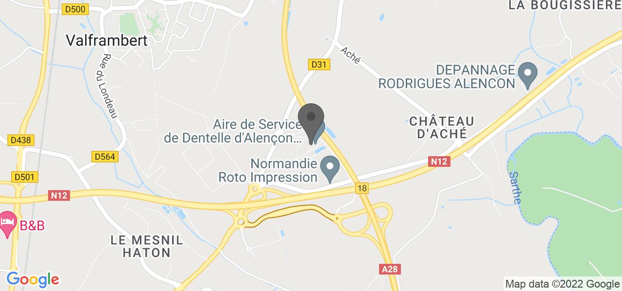 Plan d'accès — Aire de Dentelle d'Alençon - Arche