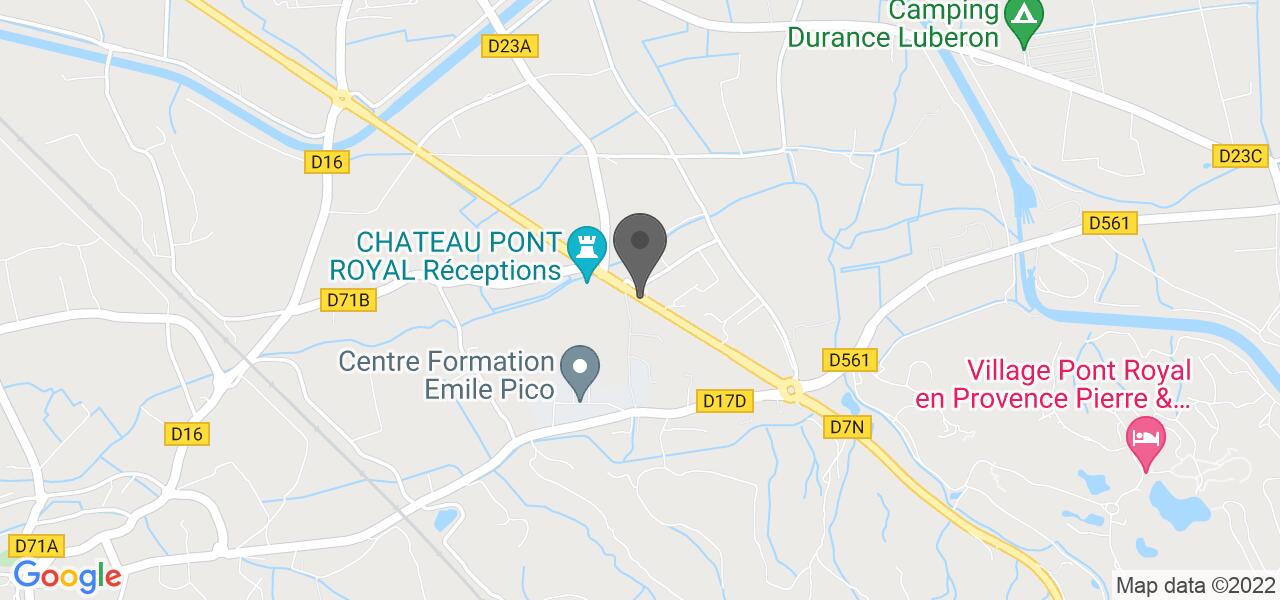 Plan d'accès — La Bastide de Pont Royal