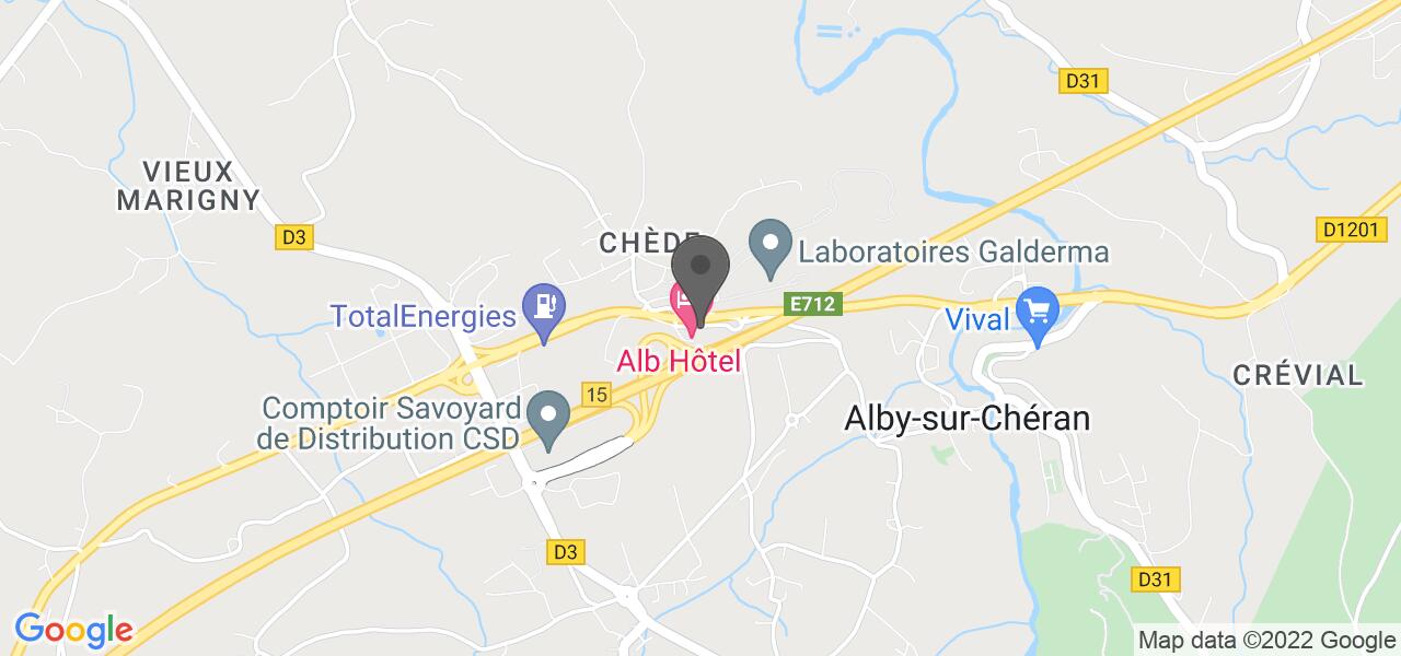 Plan d'accès — Alb'hotel Grill
