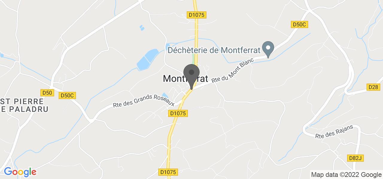 Plan d'accès — La Dînette de Montferrat