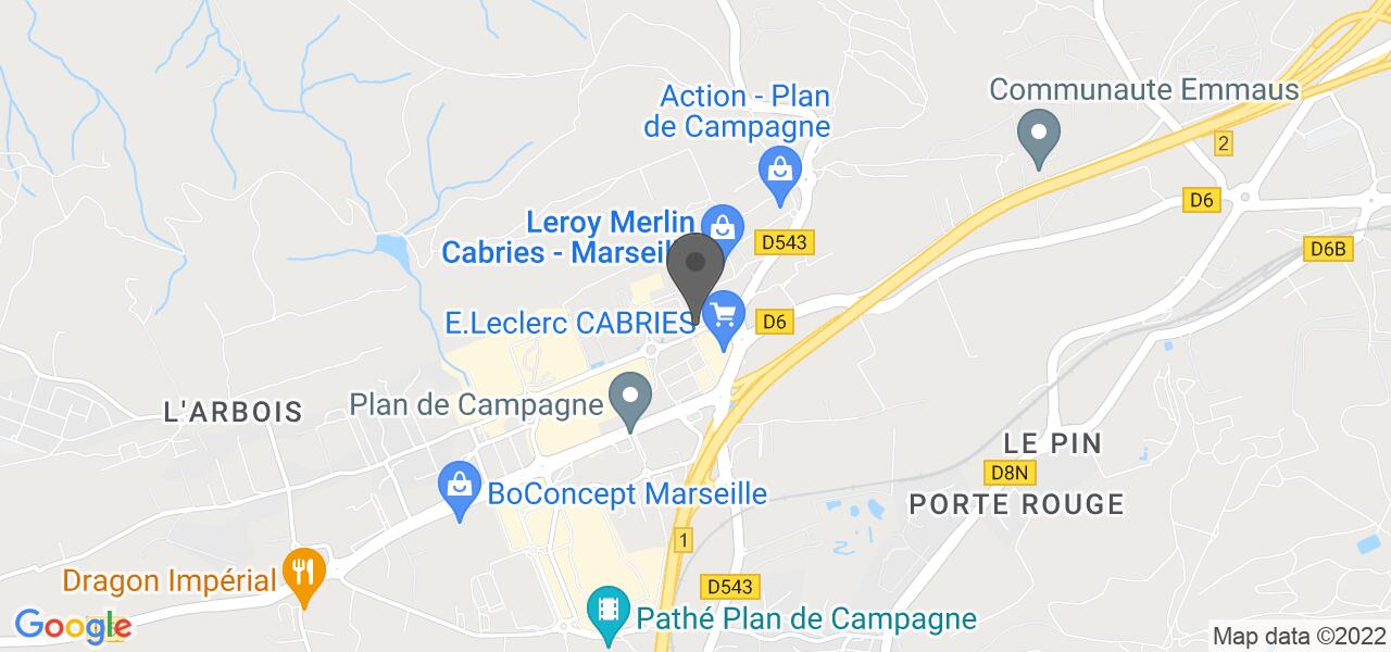 Plan d'accès — Coco Loco Plan de Campagne