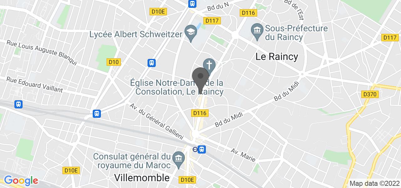 Plan d'accès — The Pub Raincy