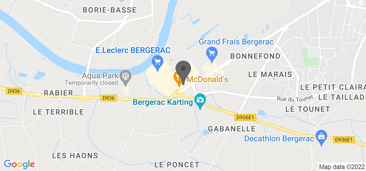 Plan d'accès — Buffalo Grill Bergerac
