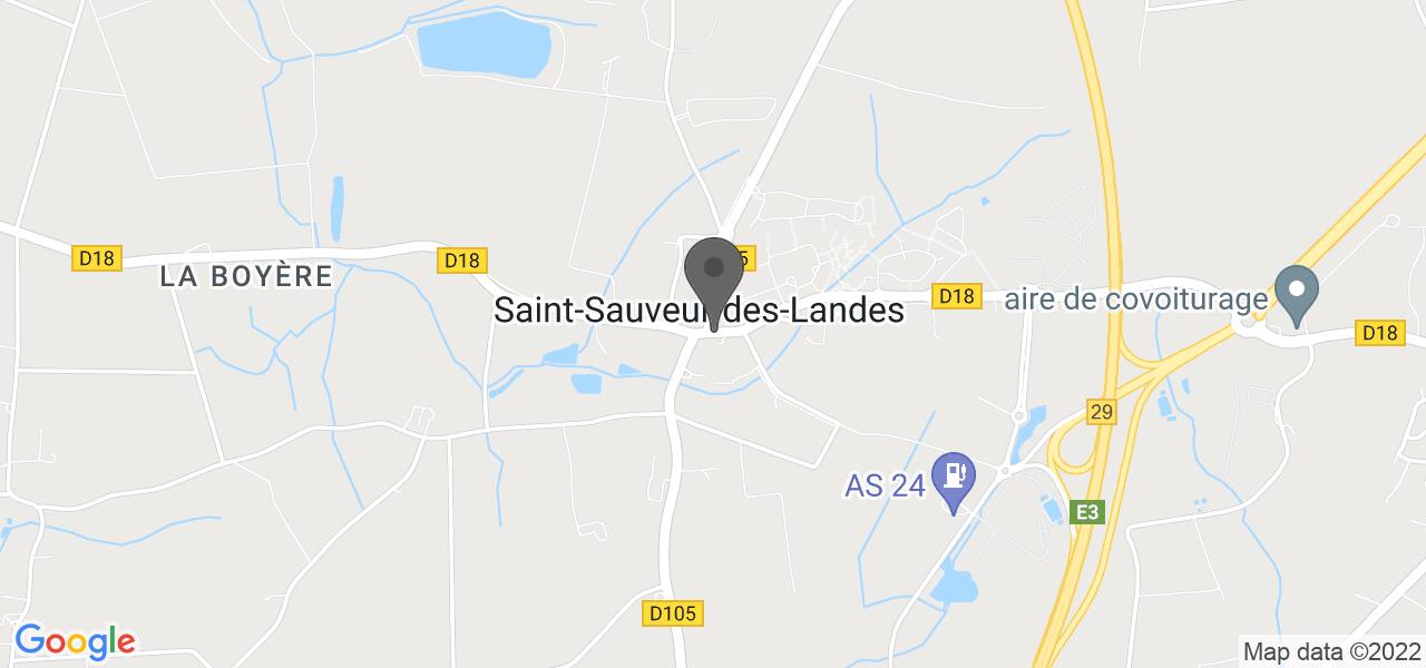 Plan d'accès — Le Relais Des Landes