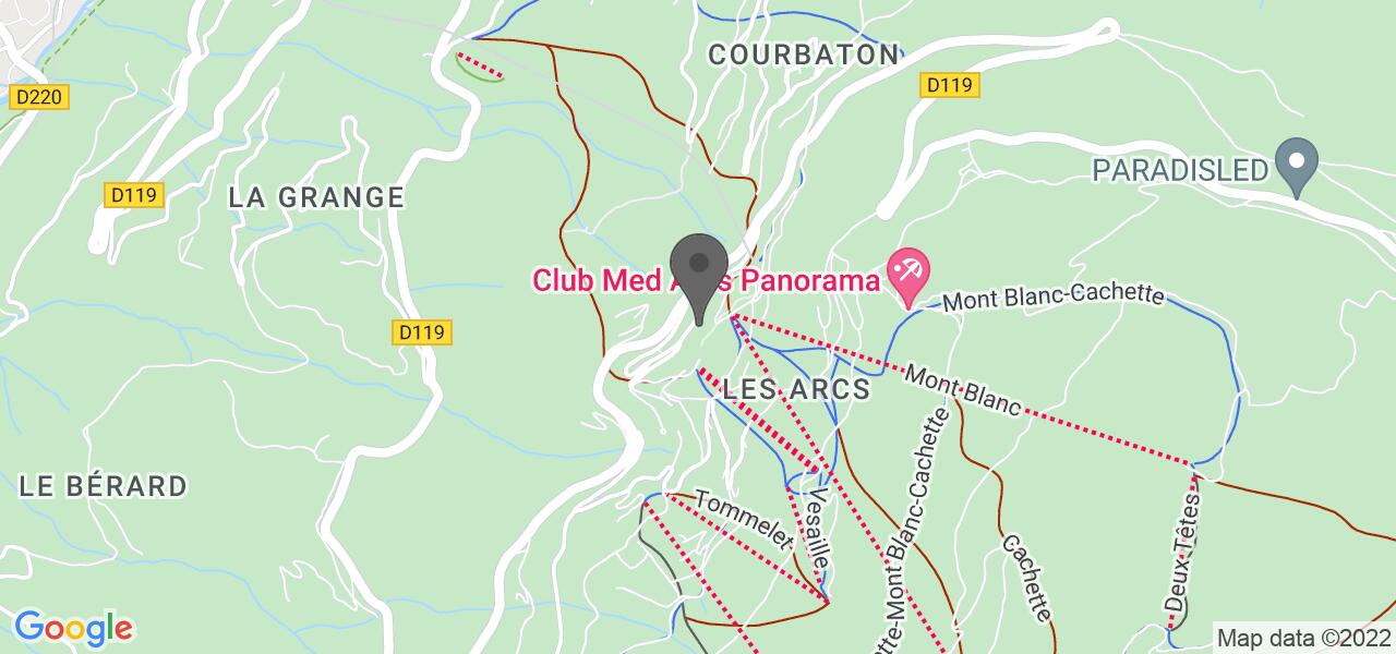 Access map — Le Cairn 1600
