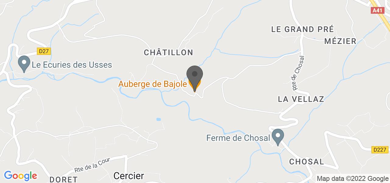 アクセスマップ — Auberge de Bajole