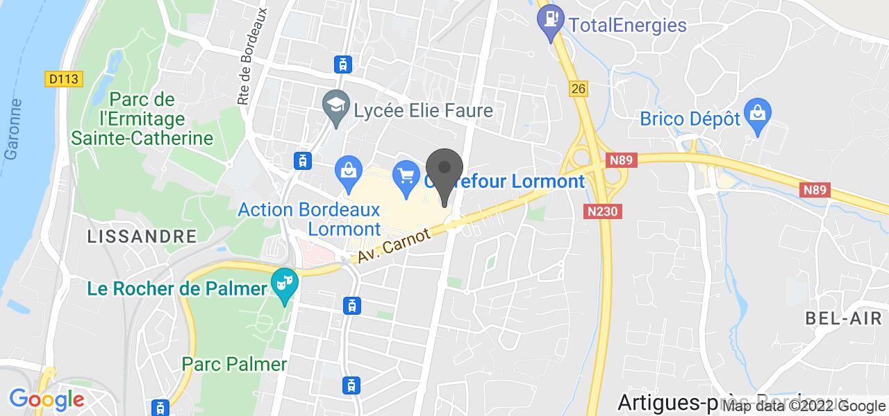 Plan d'accès — BUFFALO GRILL BORDEAUX (Lormont)