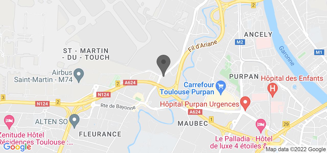 Mapa de acceso — Le Cantou