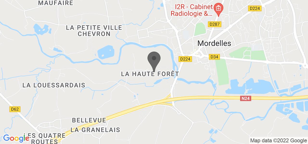 Mapa de acceso — La Closerie des Hortensias