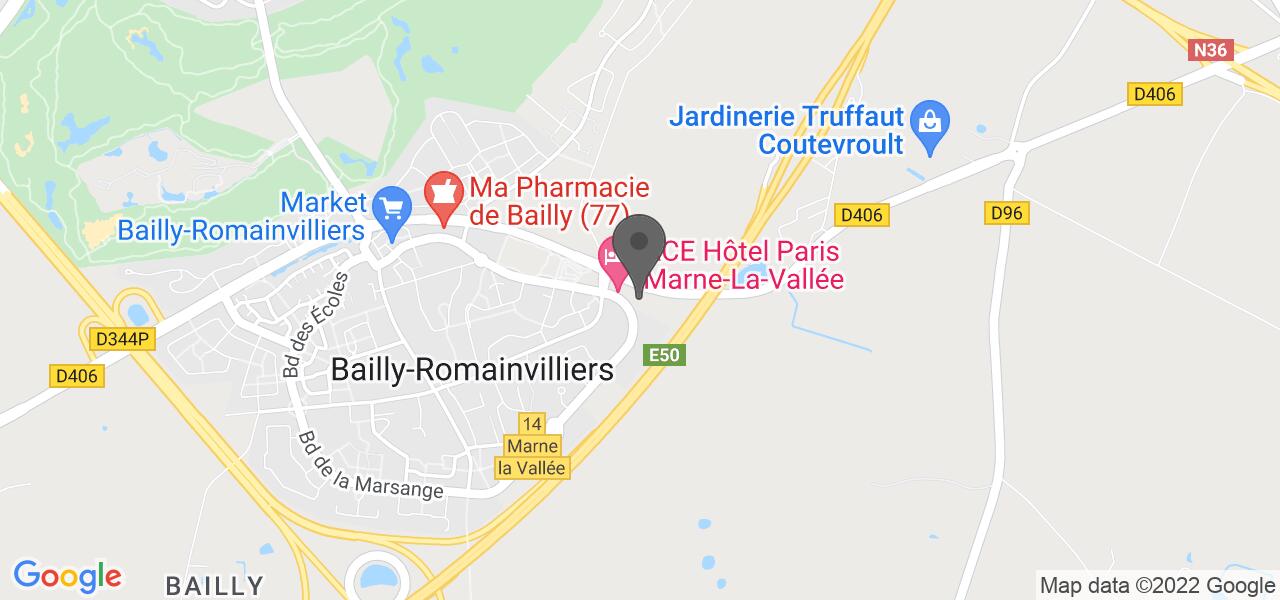 Plan d'accès — Buffalo Grill Bailly Romainvilliers