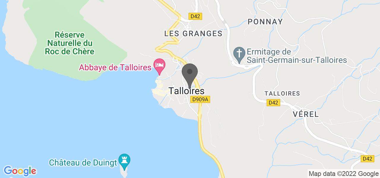 Anfahrtsplan — Les Terrasses du Cottage Bise