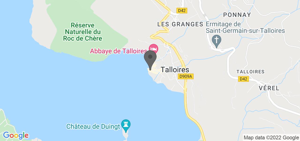 Plan d'accès — Auberge du Père Bise