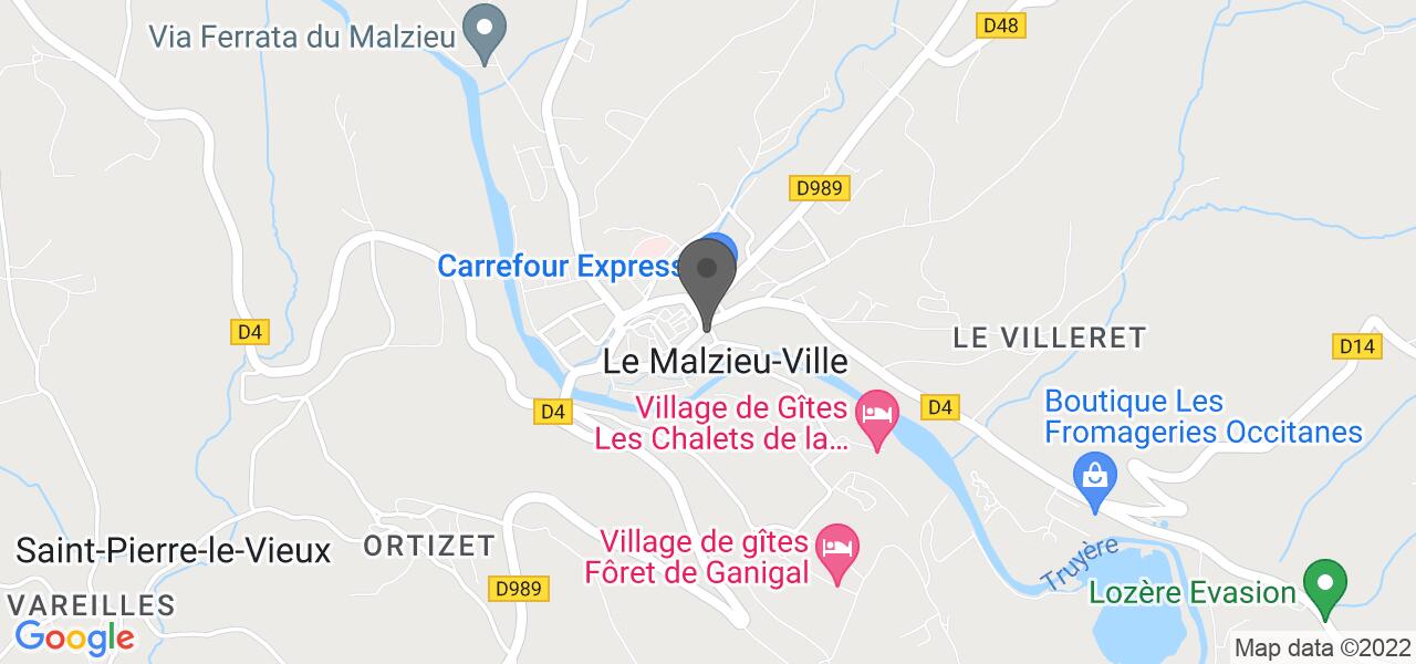 Access map — le Margeride