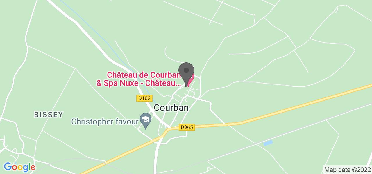 Plan d'accès — Château de Courban