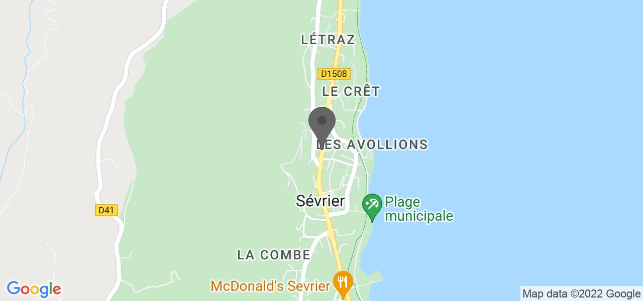 Plan d'accès — Pizza du Lac
