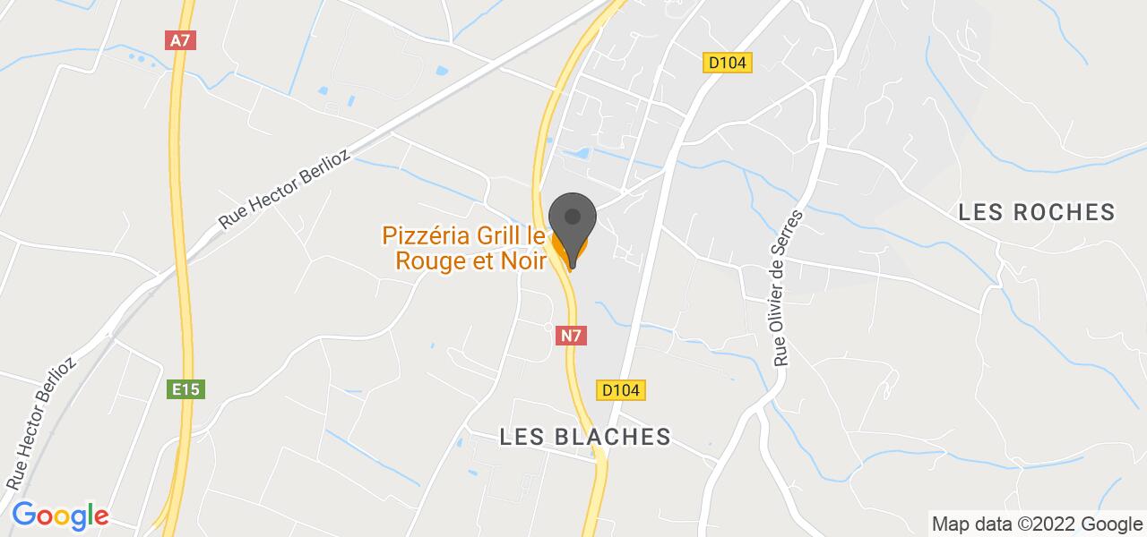 Mappa di accesso — Pizzéria Grill le Rouge et Noir
