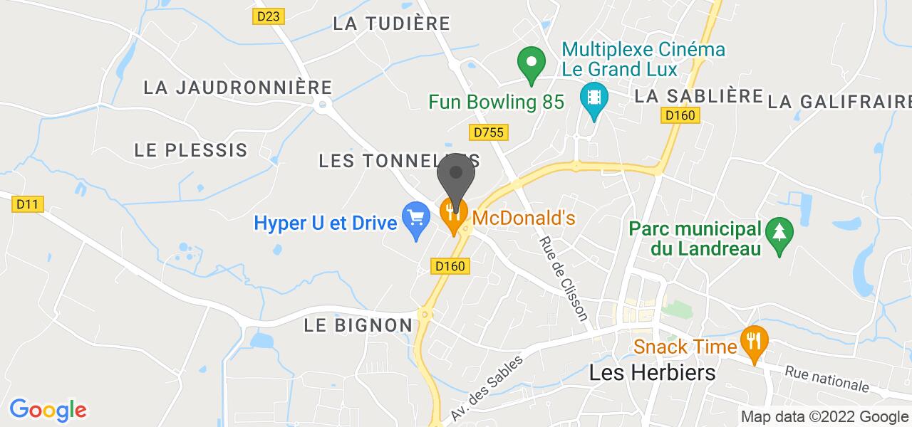 Plan d'accès — Buffalo Grill Les Herbiers