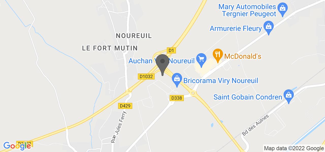 Plan d'accès — La Pataterie Viry Noureuil
