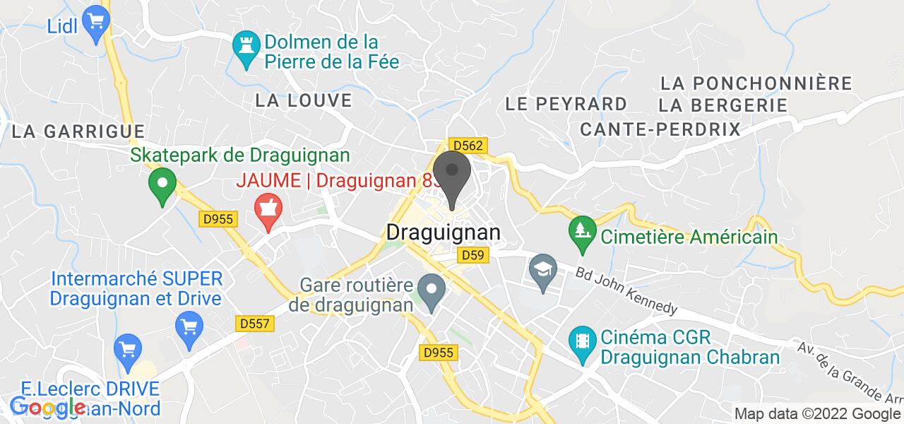 Plan d'accès — Au Bureau Draguignan