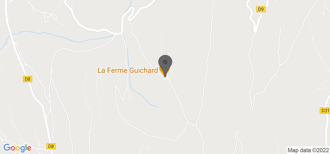 Plan d'accès — Auberge de la Ferme Guichard