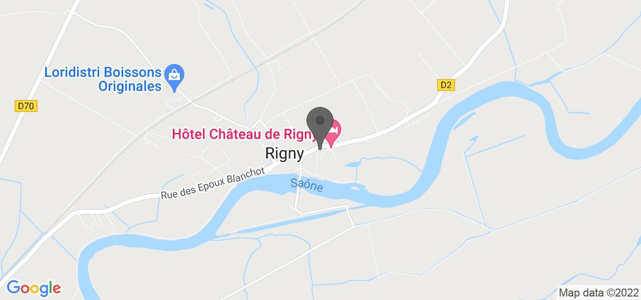 Plan d'accès — Château de Rigny 