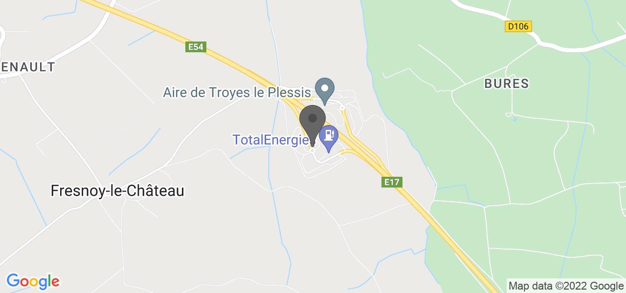 Plan d'accès — Aire de Troyes Fresnoy - LEO Resto & LEO Bistro