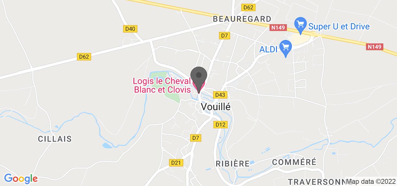 交通地图 — Logis le Cheval Blanc et Clovis