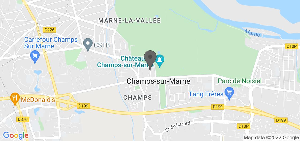 Plan d'accès — Pizza time's champs sur marne