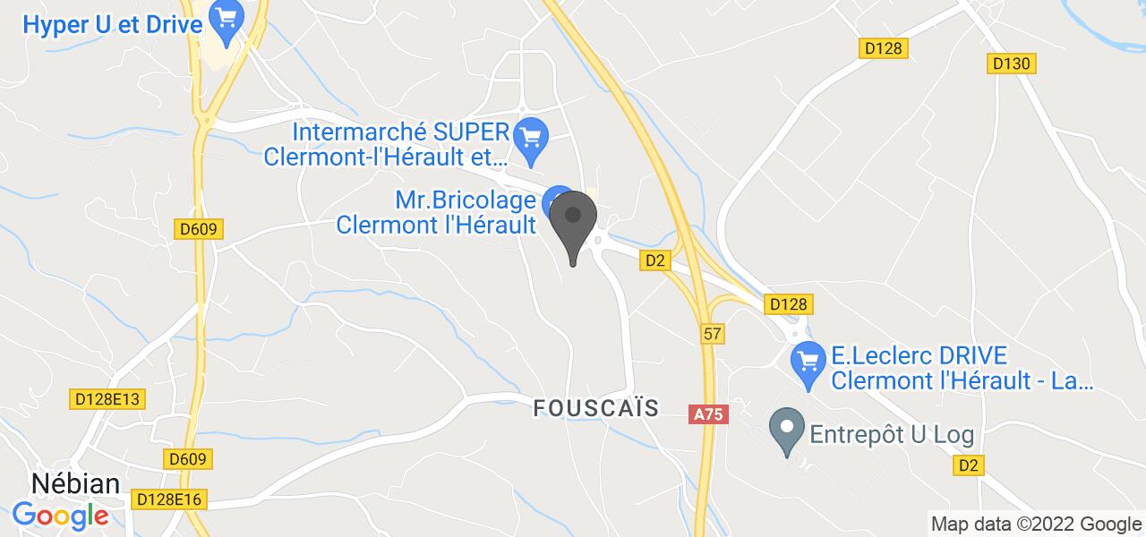 Plan d'accès — BAÏLA PIZZA Clermont l'Hérault Montpellier