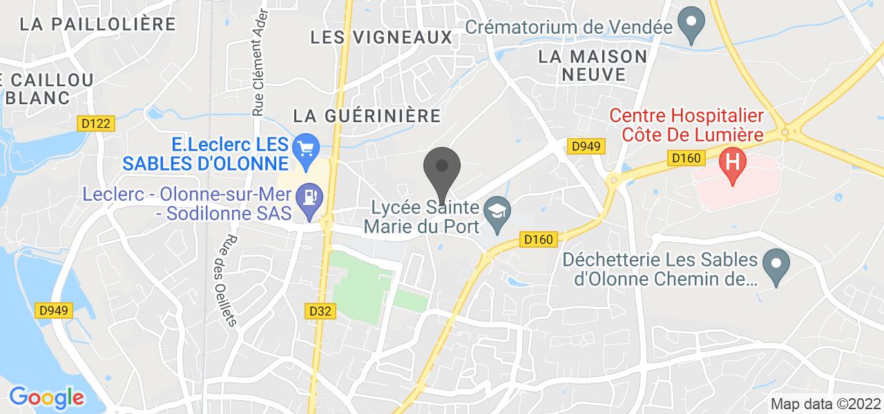 Plan d'accès — McDonald's Olonne sur Mer