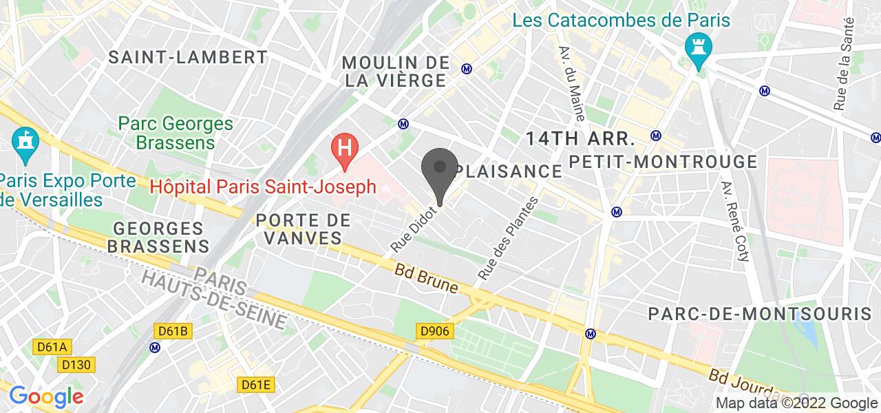 Mapa de acesso — 14 juillet