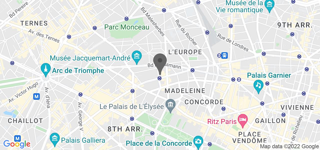 Plan d'accès — Roomies Miromesnil