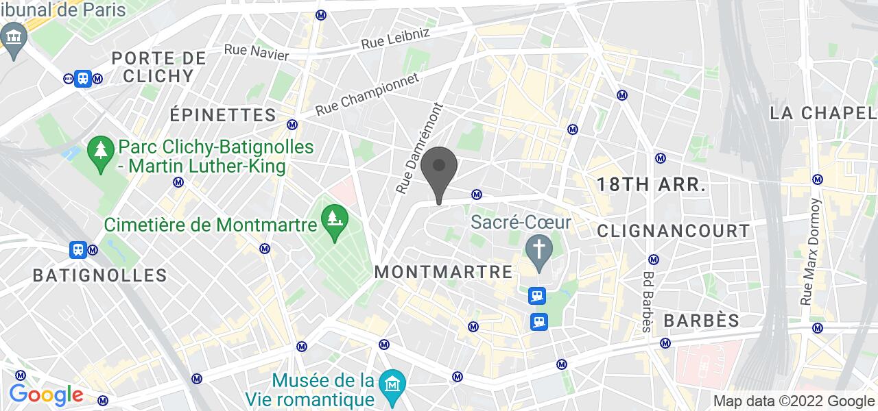 Plan d'accès — Le Caulaincourt