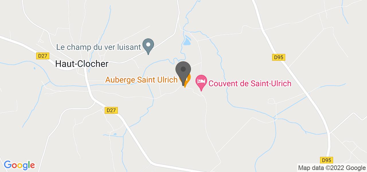 Routekaart — Auberge Saint Ulrich