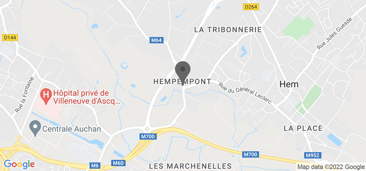แผนที่การเดินทาง — Auberge d'Hempempont