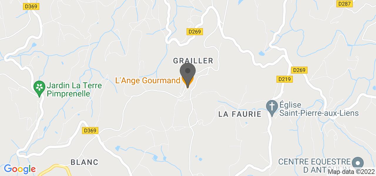Plan d'accès — L'Ange Gourmand