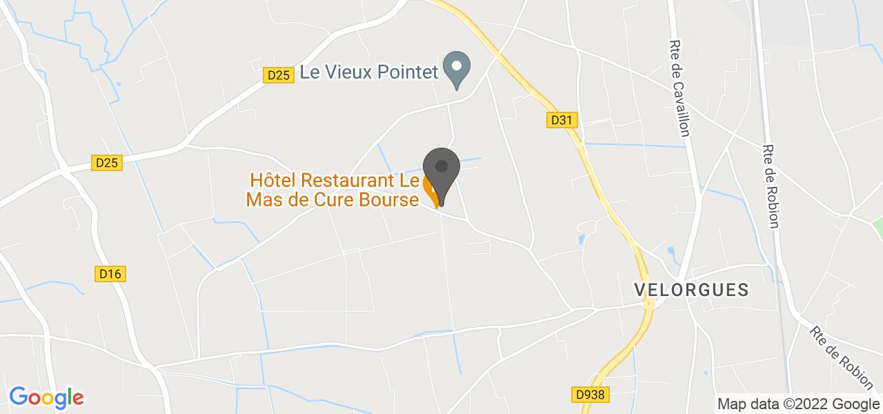 Plan d'accès — Mas de cure bourse