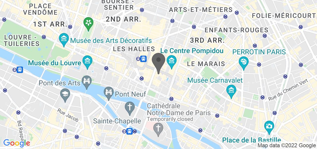 Plan d'accès — Bistrot Beaubourg