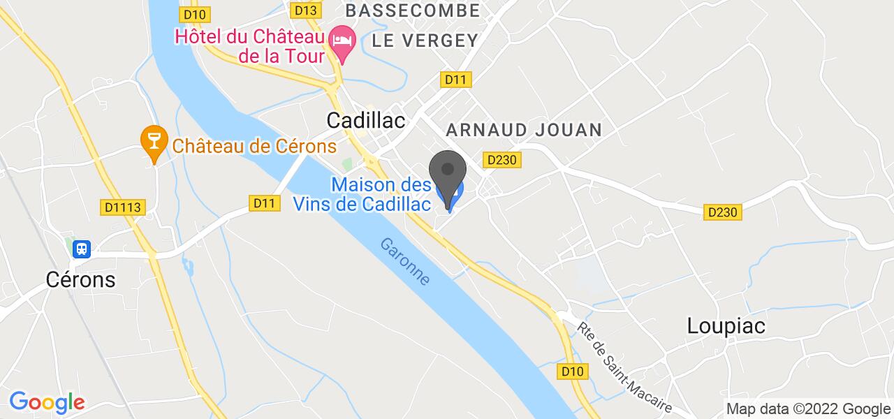 Plan d'accès — Château Rozier-Morillons (CHR)