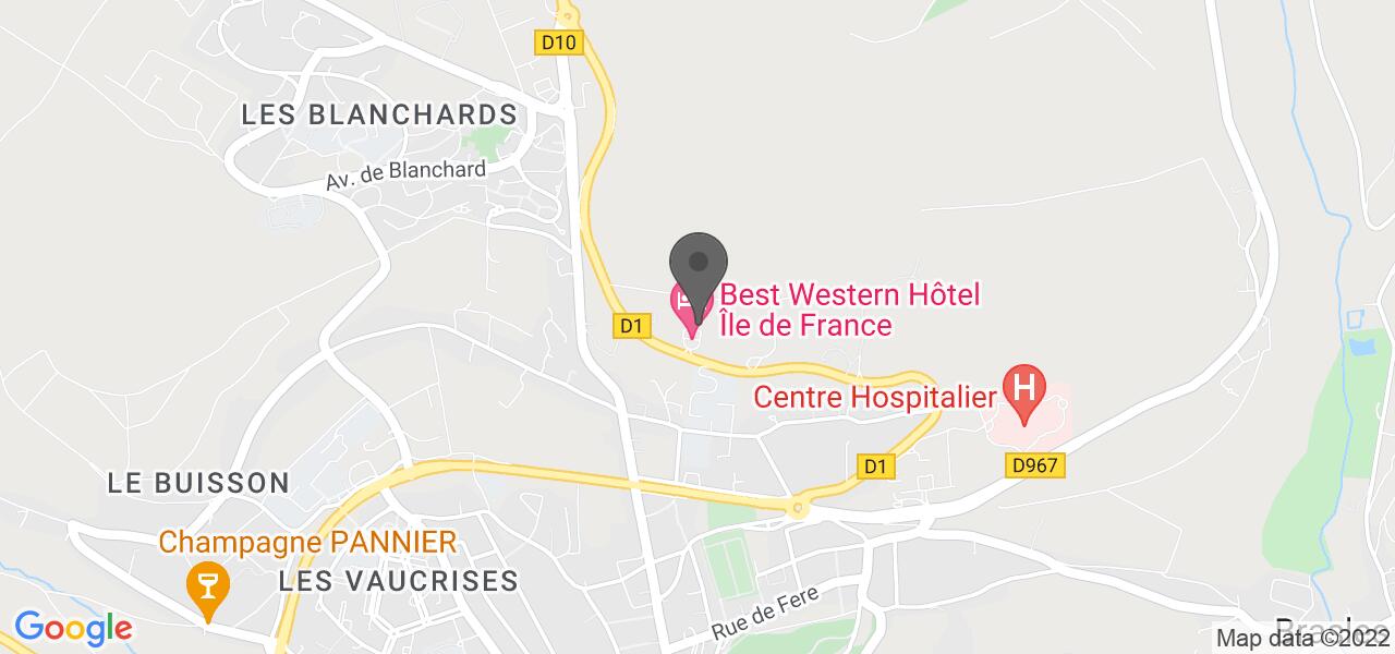 Plan d'accès — La Symphonie des Saisons (Best Western hôtel Île de France)