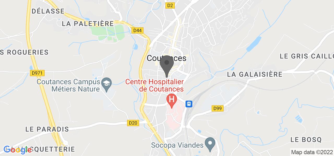 Mapa de acceso — Le Côté Saint Pierre