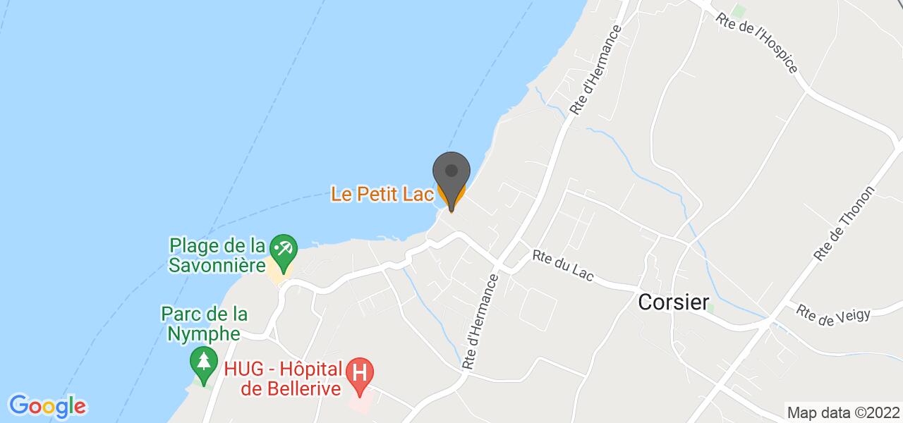 Схема проезда — Le Petit Lac